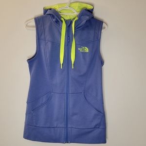 The North Face Fleece Blue Vest‎ Hoodie Women's Size Small